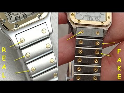 how to spot a fake cartier santos 100 watch|cartier santos 100 for sale.